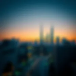 A serene view of Dubai's skyline during Ramadan evening.