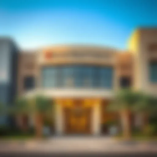 Visual representation of a rental dispute center in Dubai showcasing its exterior architecture