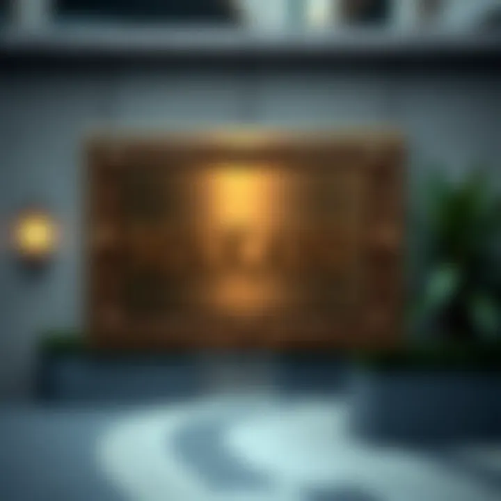 Detailed view of a Makani number plaque on a property