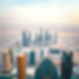 Aerial view of Dubai's skyline showcasing real estate development