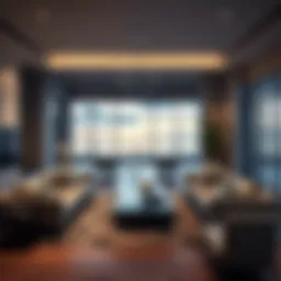 Elegant Living Space within Waters Edge Floor Plan