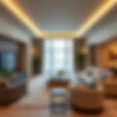 Luxurious Living Room at Wyndham Residences Luxurious living room interior of a residence